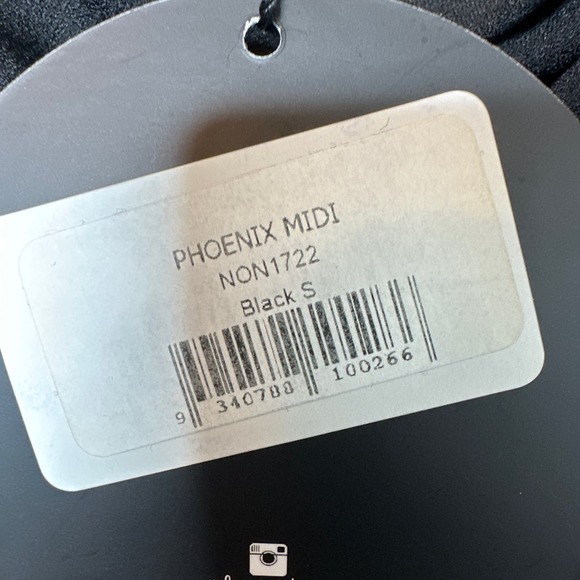 Nookie Phoenix Midi Dress in Black Size Small NWT - Picture 7 of 8